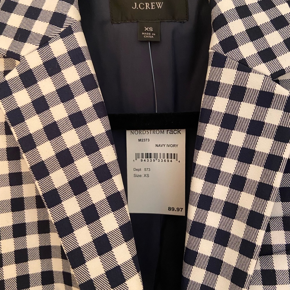 J. Crew gingham pattern blazer - Picture 10 of 12
